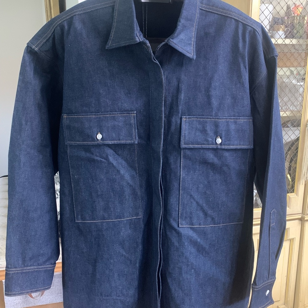 AMIRI Dark Blue Denim Shirt Jacket